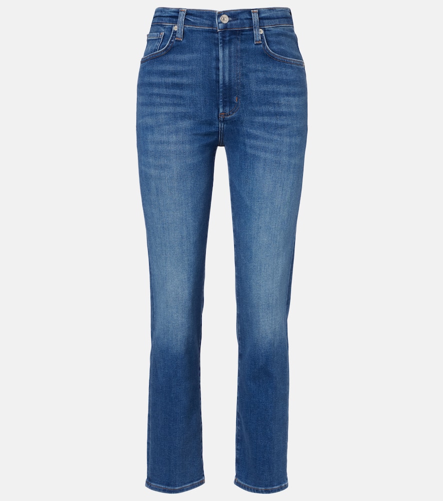 Citizen Of Humanity Caia High-rise Straight Jeans In Blue