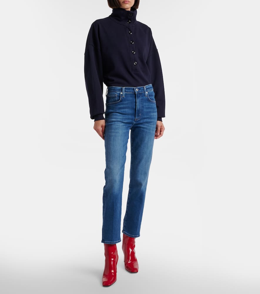 Citizen Of Humanity Caia High-rise Straight Jeans In Blue