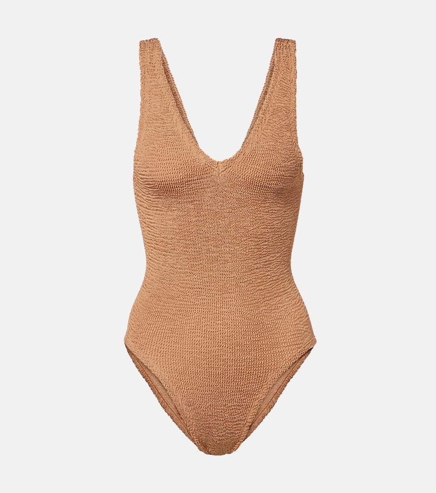 Hunza G Sadie Swimsuit In Brown