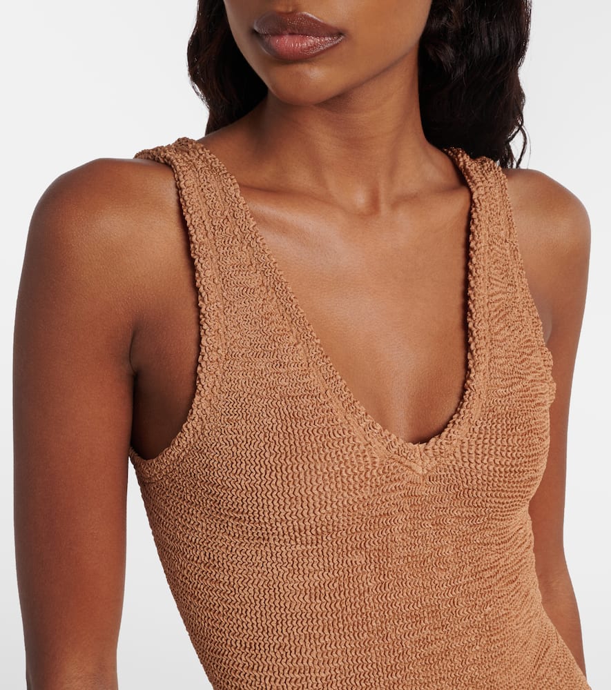 Hunza G Sadie Swimsuit In Brown