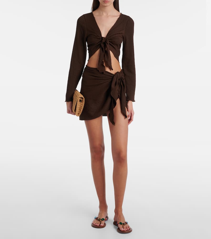 Jade Swim Nyla Beach Cover-up In Brown