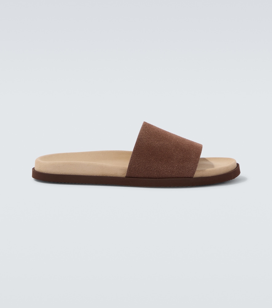 Suede Slides