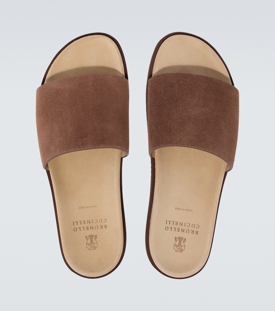 Suede Slides