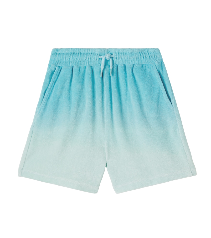 Molo Blue Abay Ombre Cotton Terry Shorts Y Size 10 - Mytheresa