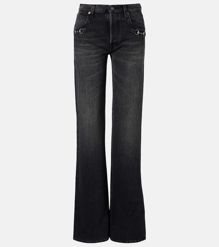 Wide-Leg Jeans Horsebit