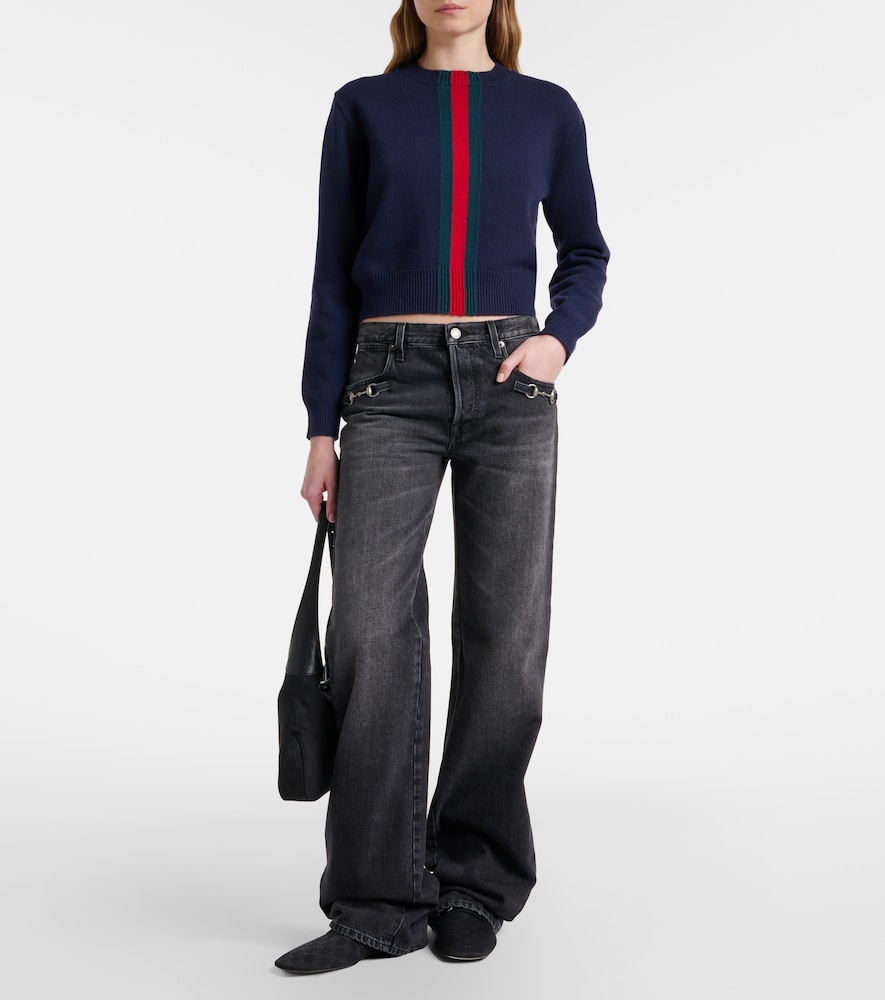 Gucci Gucci Wide-leg Jeans Horsebit 