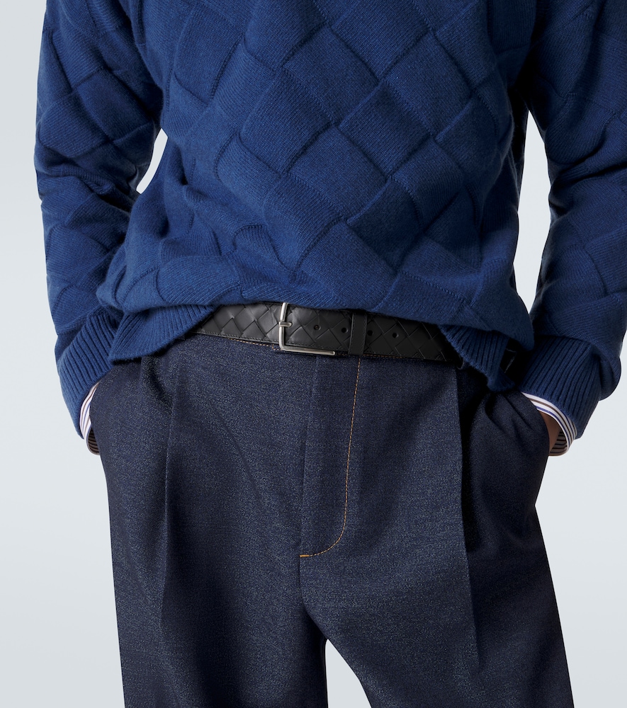  Bottega Veneta Bottega Veneta Gürtel Intrecciato Aus Leder 