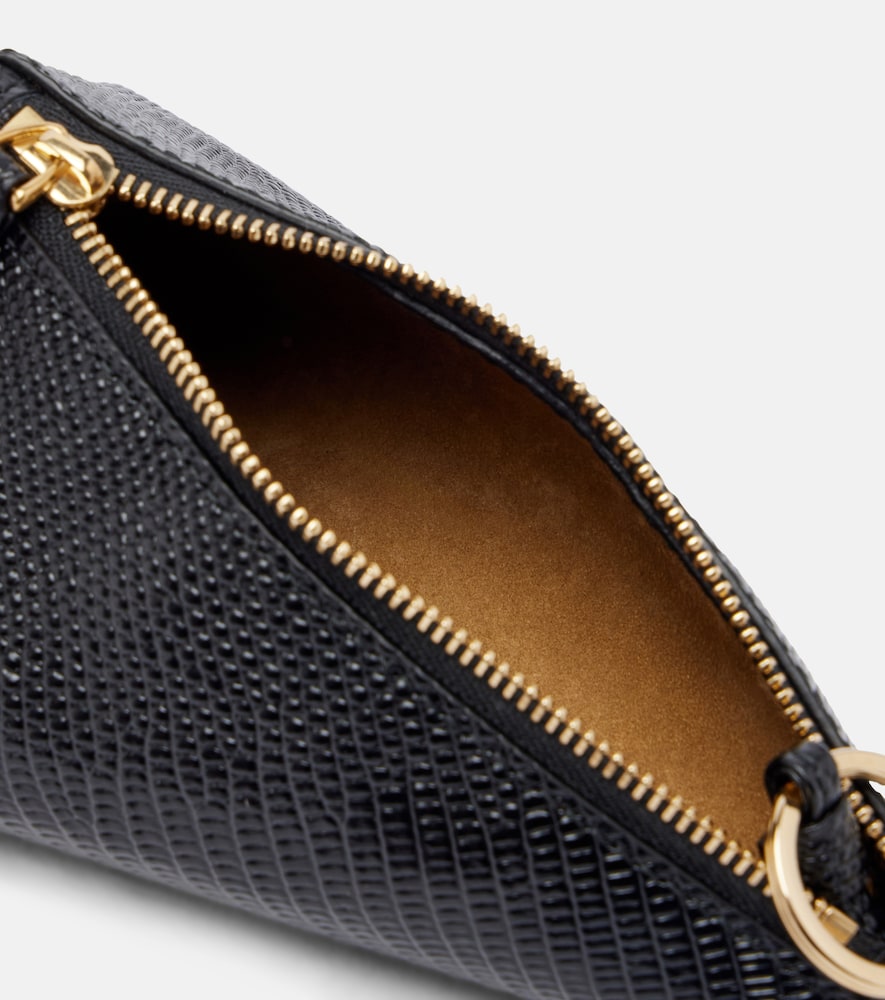  Calvin Klein Collection Calvin Klein Collection Pouch Solida Mini De Piel Grabada 
