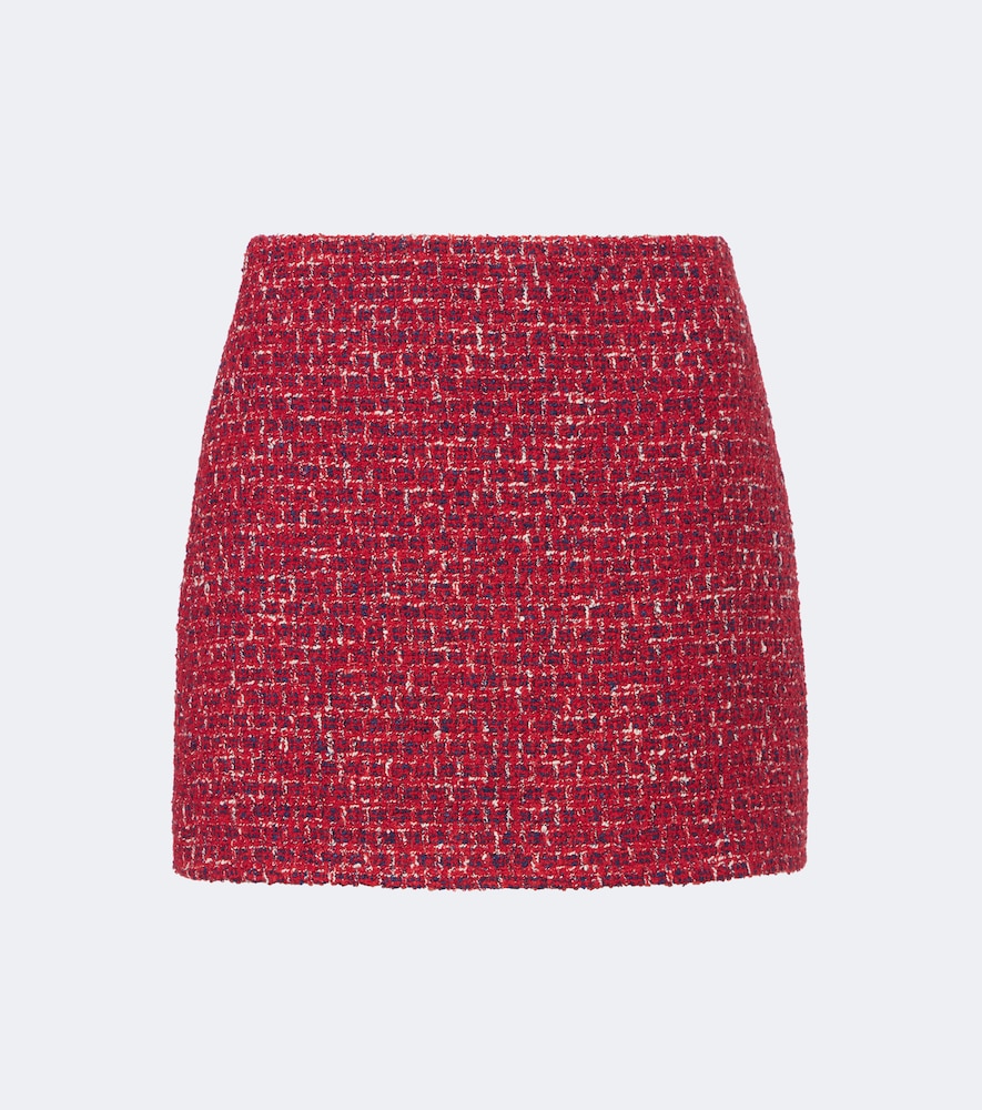 Valentino Women's Red Tweed Miniskirt UK Size 18 - Mytheresa