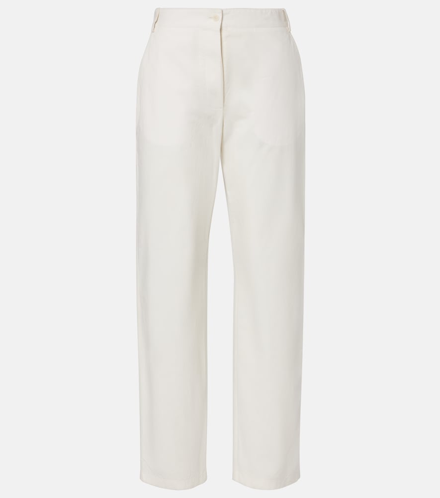 The Row Fael Cotton Poplin Straight Pants by The Row