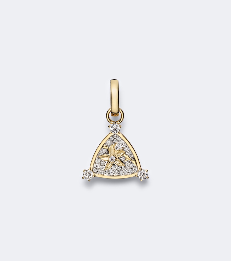 Anhänger Resilience Blossoms aus 18kt Gelbgold mit Diamanten