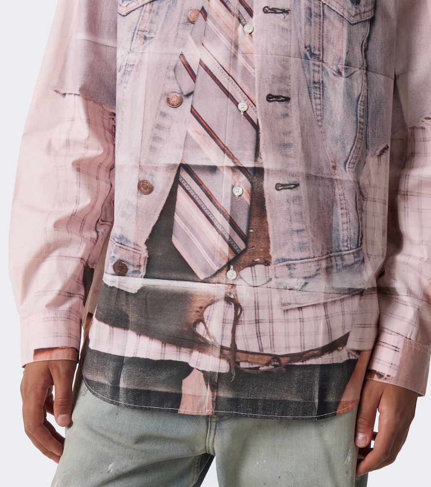 Trompe-L'Œil Cotton Poplin Shirt