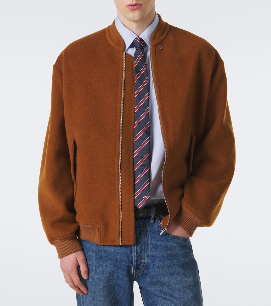 Garavani Wool And Cashmere Bomber Jacket