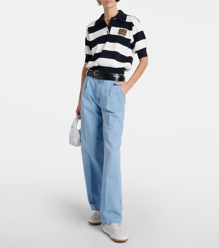 Shop Miu Miu Suede Sneakers In White