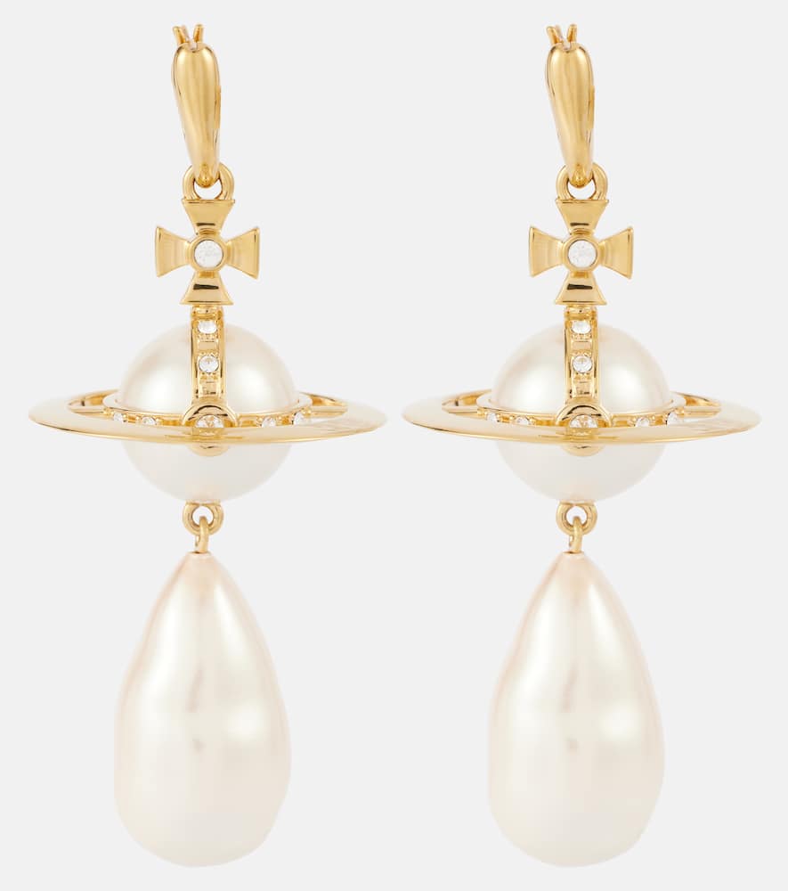 Vivienne Westwood Giant Pearl Orb drop earrings