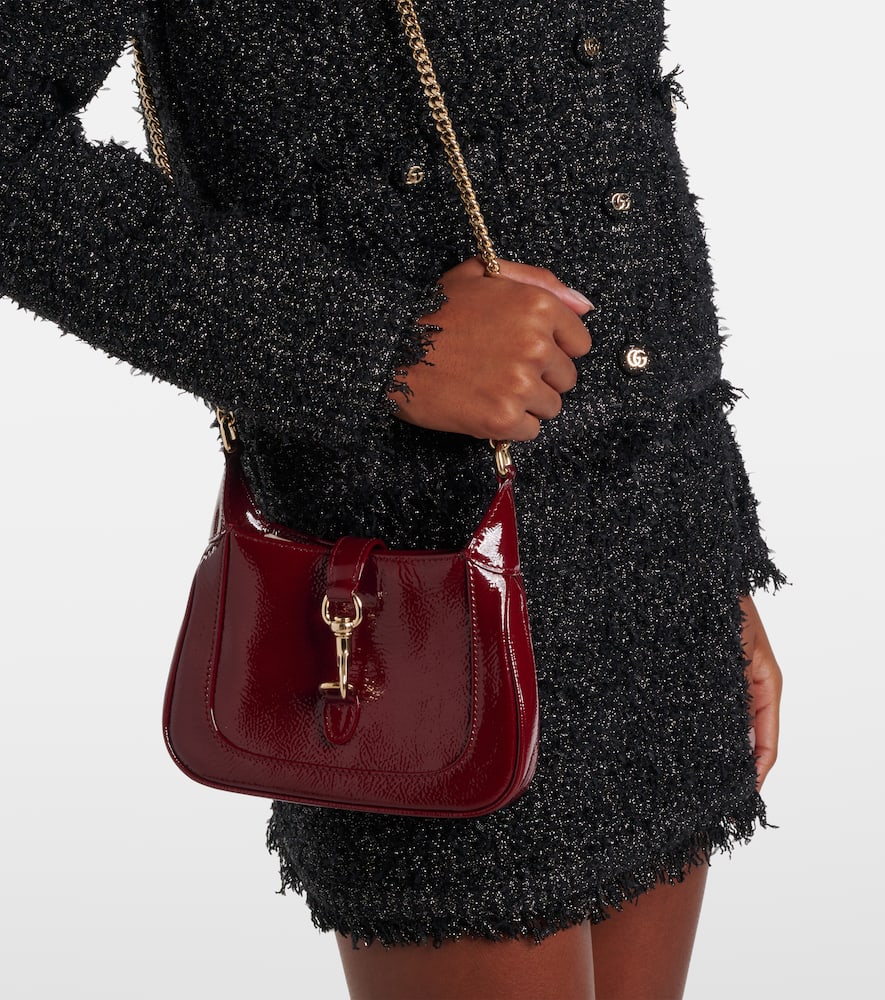 Gucci Jackie Notte Mini Leather Shoulder Bag In Red