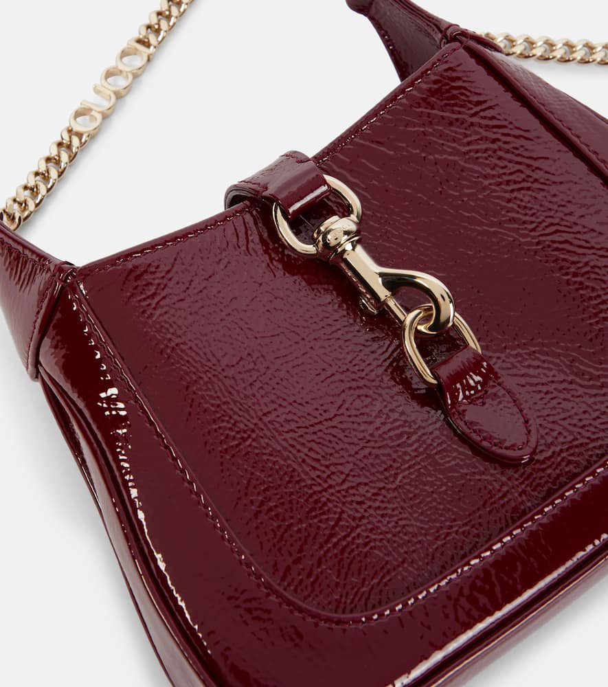 Gucci Jackie Notte Mini Leather Shoulder Bag In Red