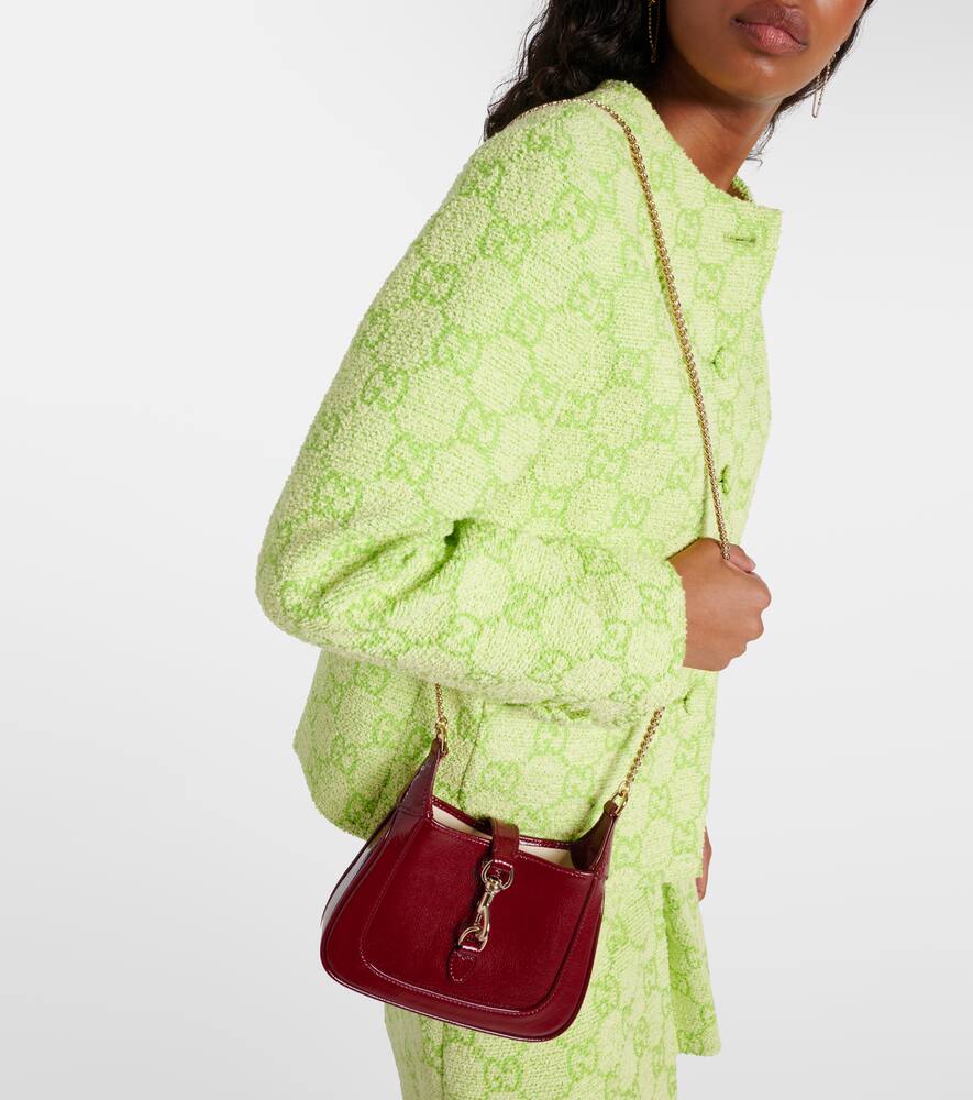 Gucci Jackie Notte Mini Leather Shoulder Bag In Red