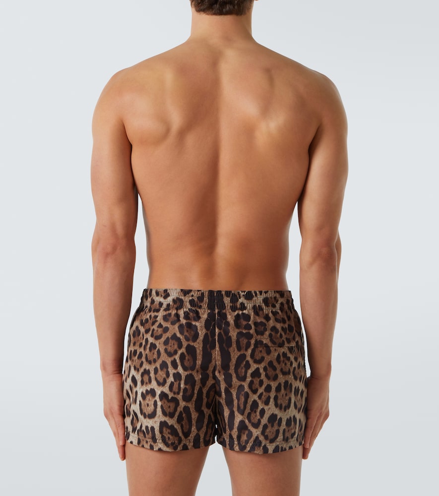  Dolce&gabbana Dolce&gabbana Leopard-print Swim Trunks 