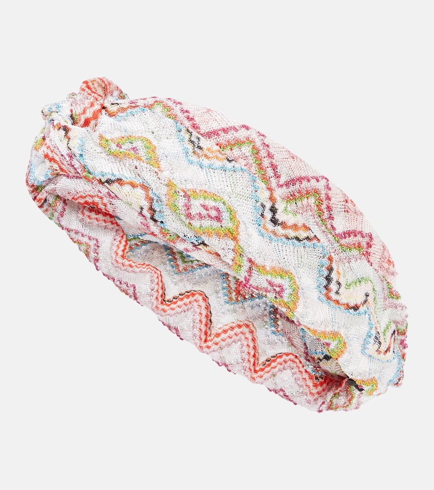 Missoni Zigzag lamé head wrap