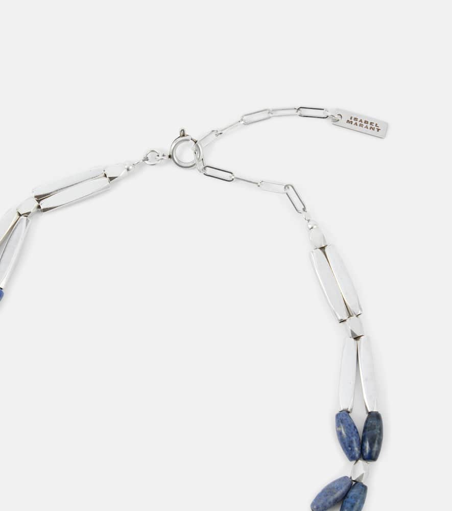 Isabel Marant Brass Choker In Blau