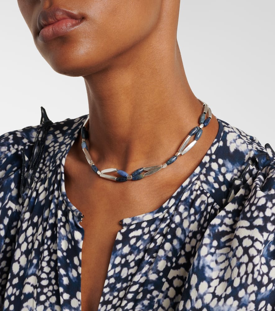 Isabel Marant Brass Choker In Blau