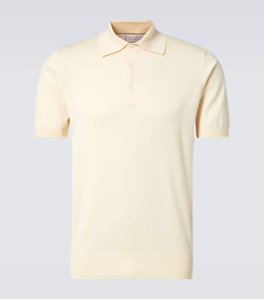 Brunello Cucinelli Cotton Polo Shirt In Yellow