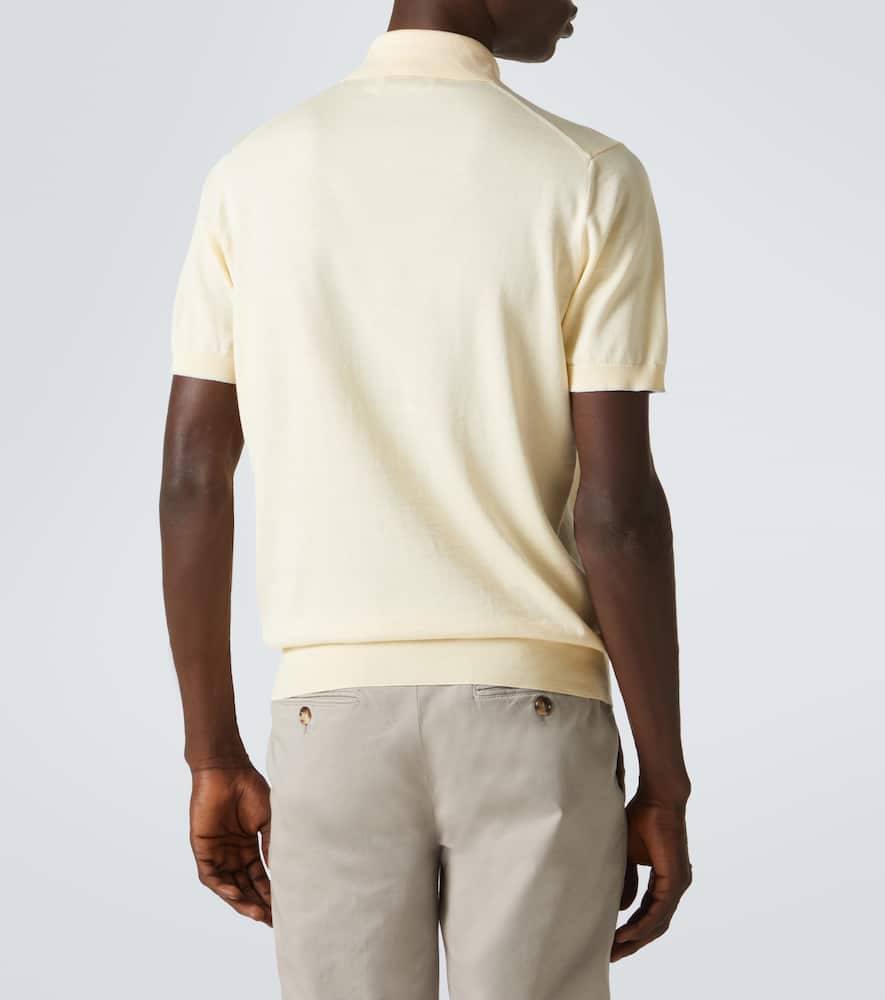 Brunello Cucinelli Cotton Polo Shirt In Yellow