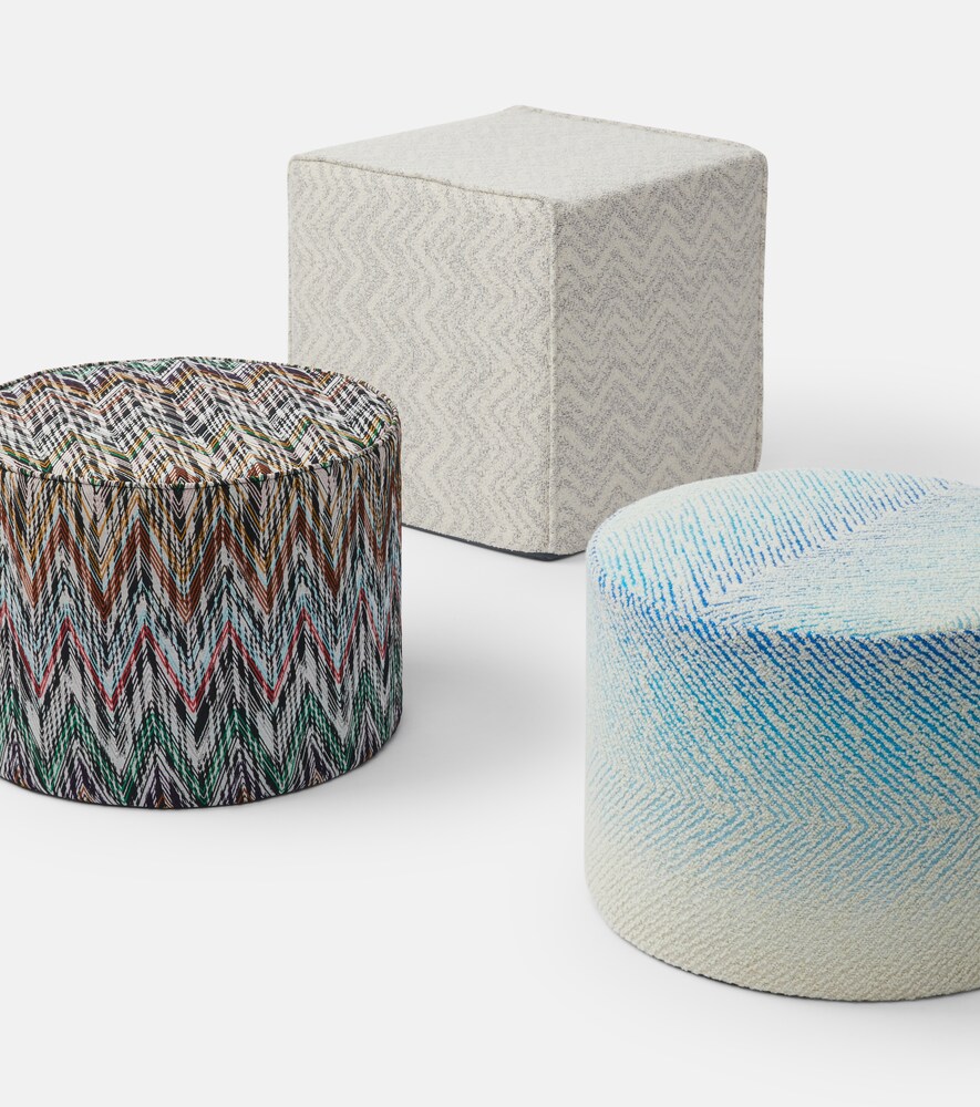  Missoni Missoni Pouf Columbia Zigzag Aus Jacquard 