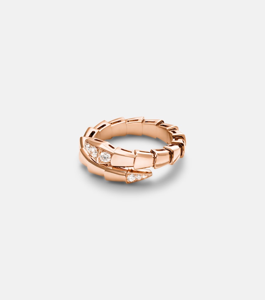 Bvlgari Bague Serpenti Viper en or rose 18 ct et diamants 4450 €