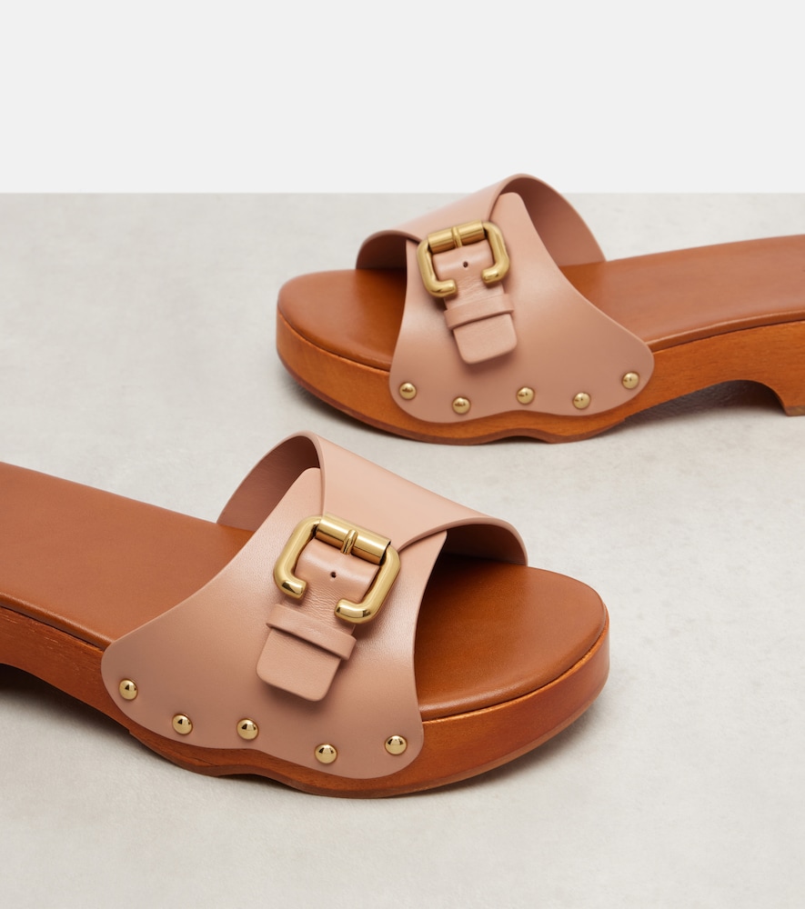  Chloe Chloé Clogs Jeannette 40 Aus Leder 