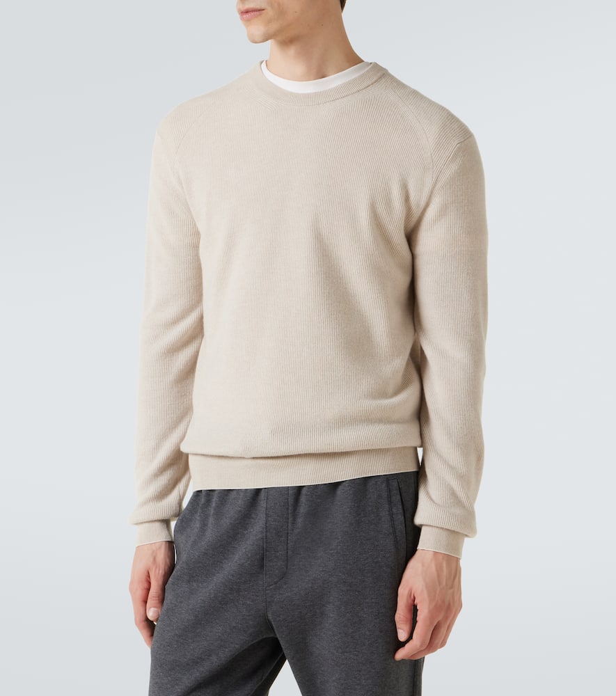 Brioni Ribbed Crew Neck Sweater