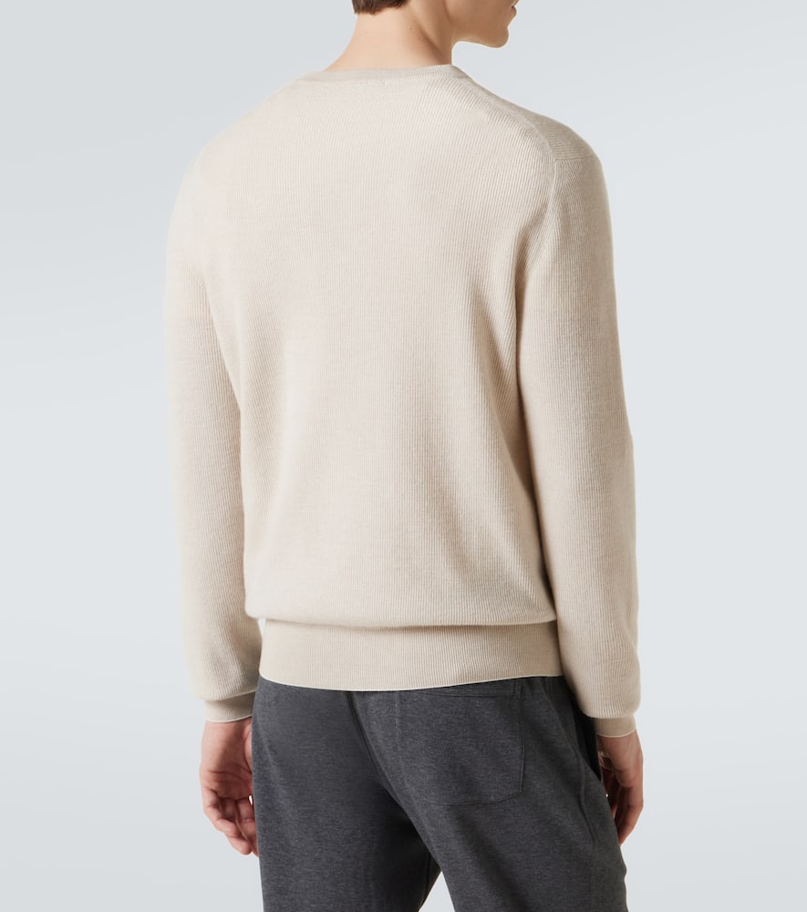 Brioni Ribbed Crew Neck Sweater