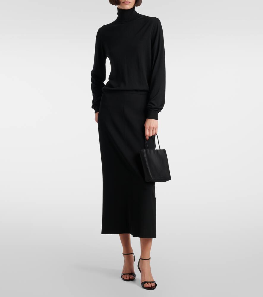 The Row Cecily Mini Satin Shopper