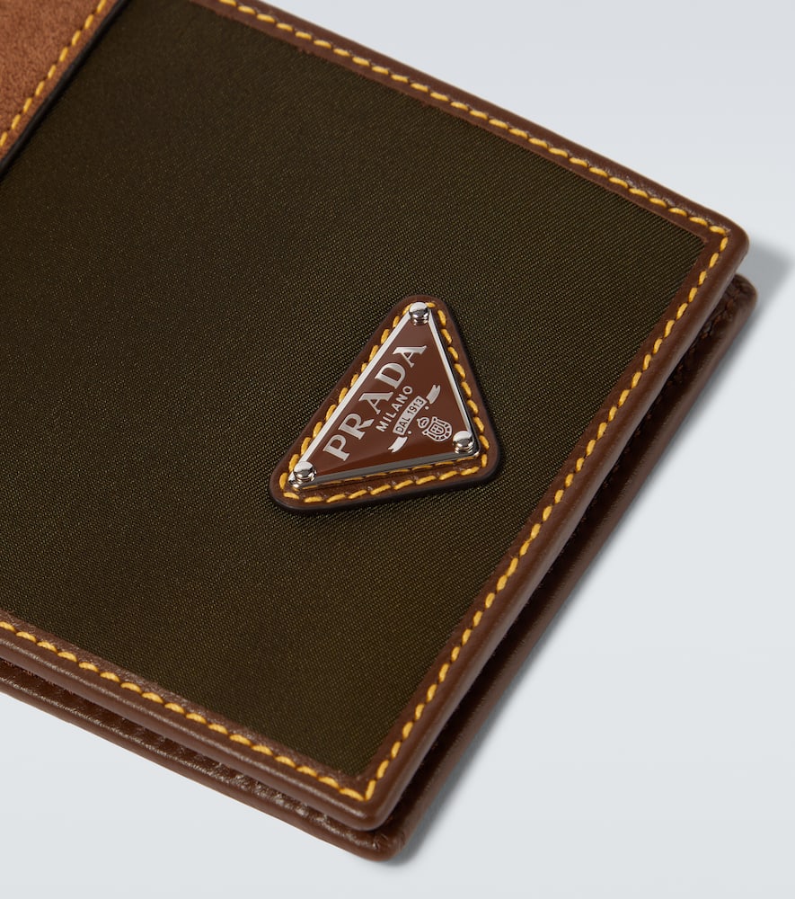 Prada Re-nylon And Leather Wallet