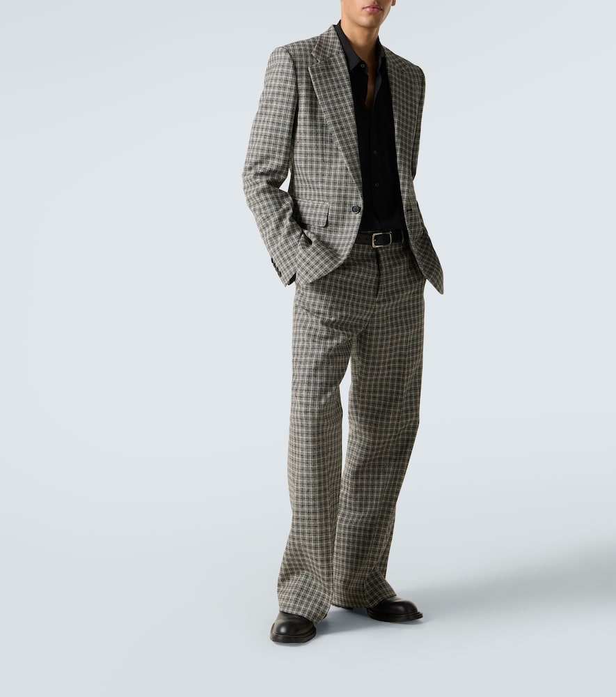  Acne Studios Acne Studios Checked Wool Suit Jacket 