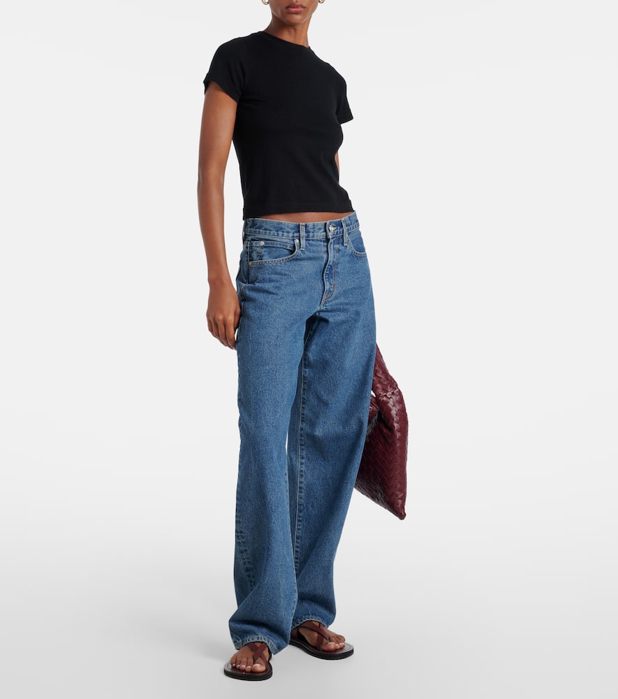 Slvrlake Tess Long Low-rise Wide-leg Jeans In Blue