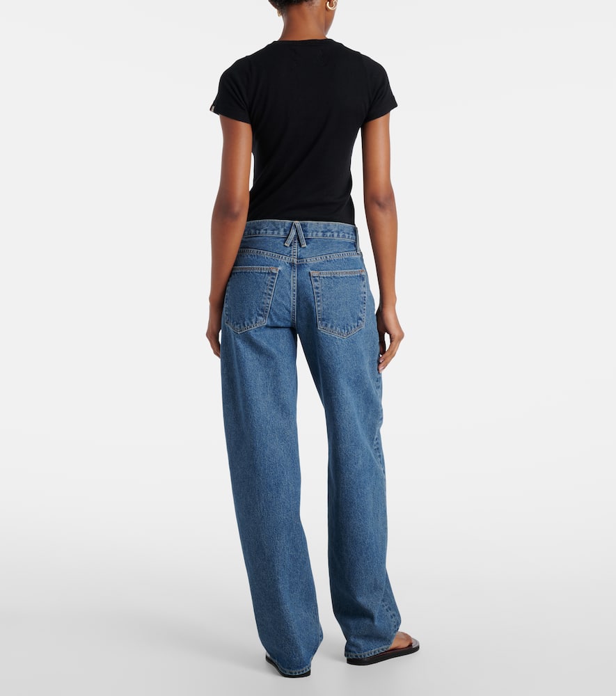 Slvrlake Tess Long Low-rise Wide-leg Jeans In Blue