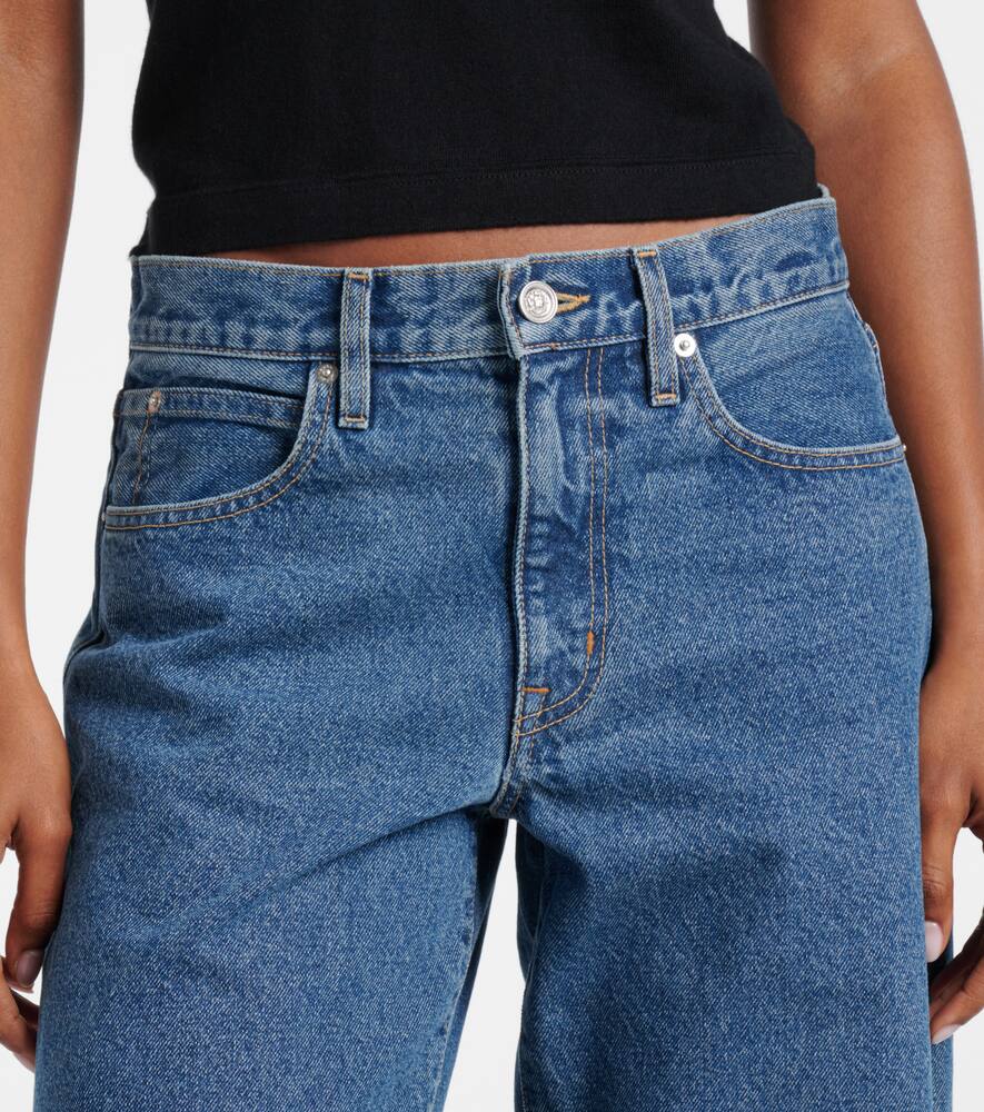 Slvrlake Tess Long Low-rise Wide-leg Jeans In Blue