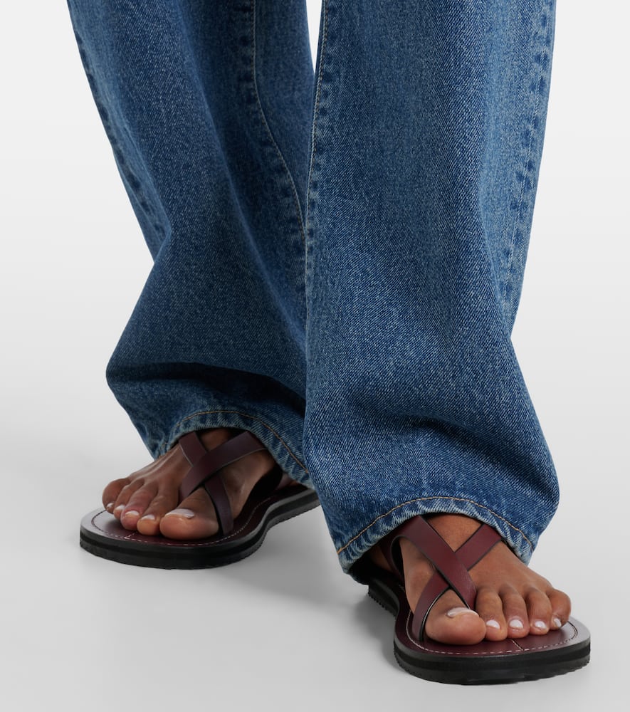 Slvrlake Tess Long Low-rise Wide-leg Jeans In Blue