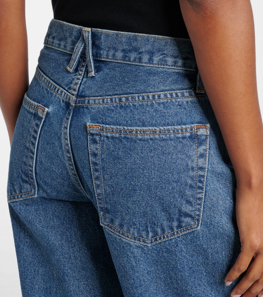 Slvrlake Tess Long Low-rise Wide-leg Jeans In Blue