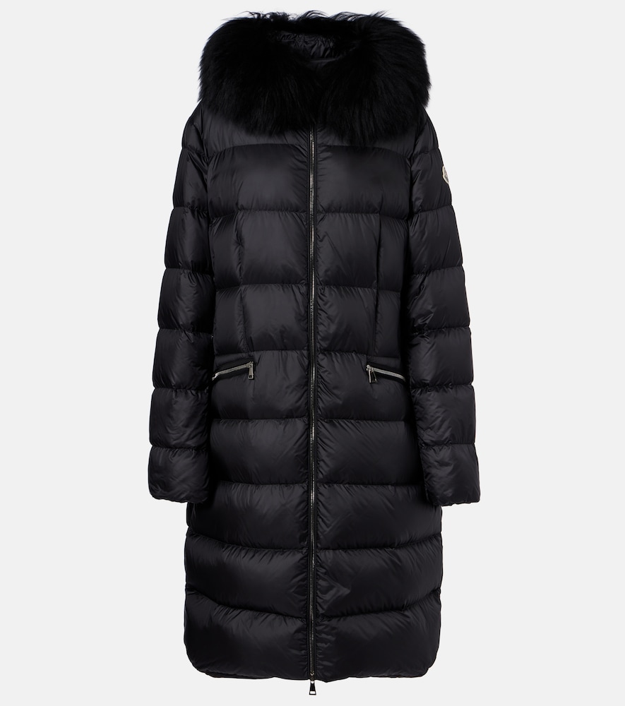 Moncler Boedic shearling-trimmed down jacket