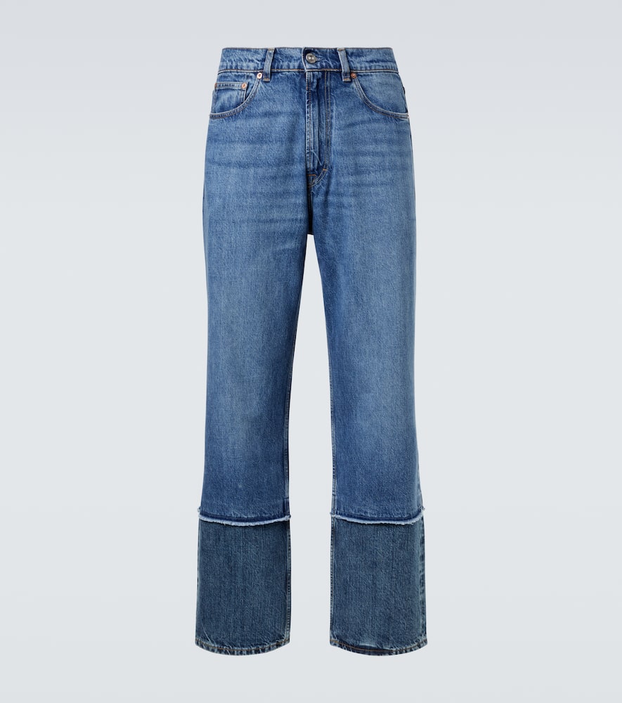 Our Legacy Wide Leg Relaxed Trousers In Denim In Blue