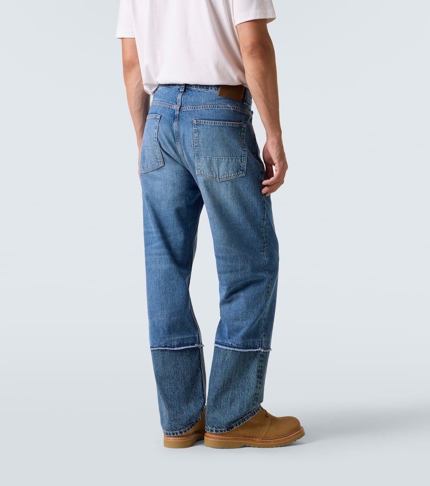 Our Legacy Wide Leg Relaxed Trousers In Denim In Blue
