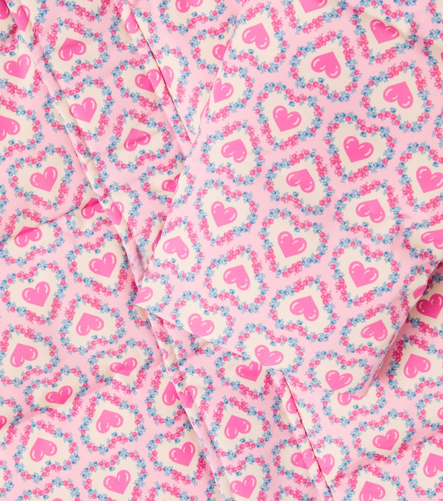 Konges Sløjd Magnum Printed Down Jacket In Pink