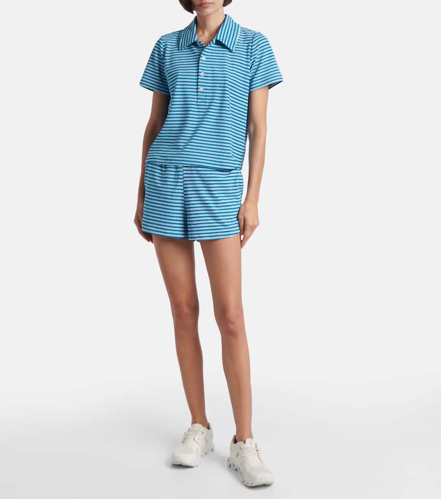 The Upside Rio Billie Striped Shorts In Black