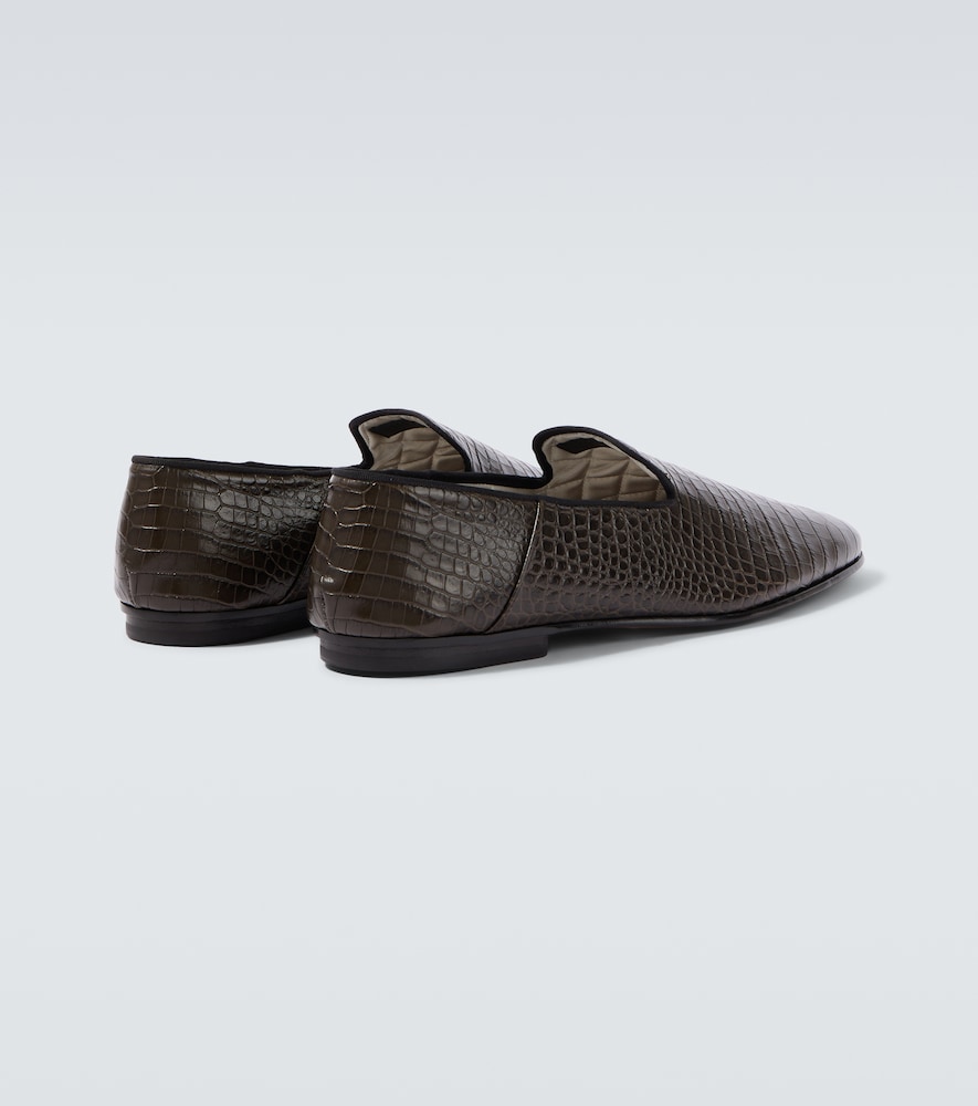  Tom Ford Tom Ford Steven Croc-effect Leather Loafers 