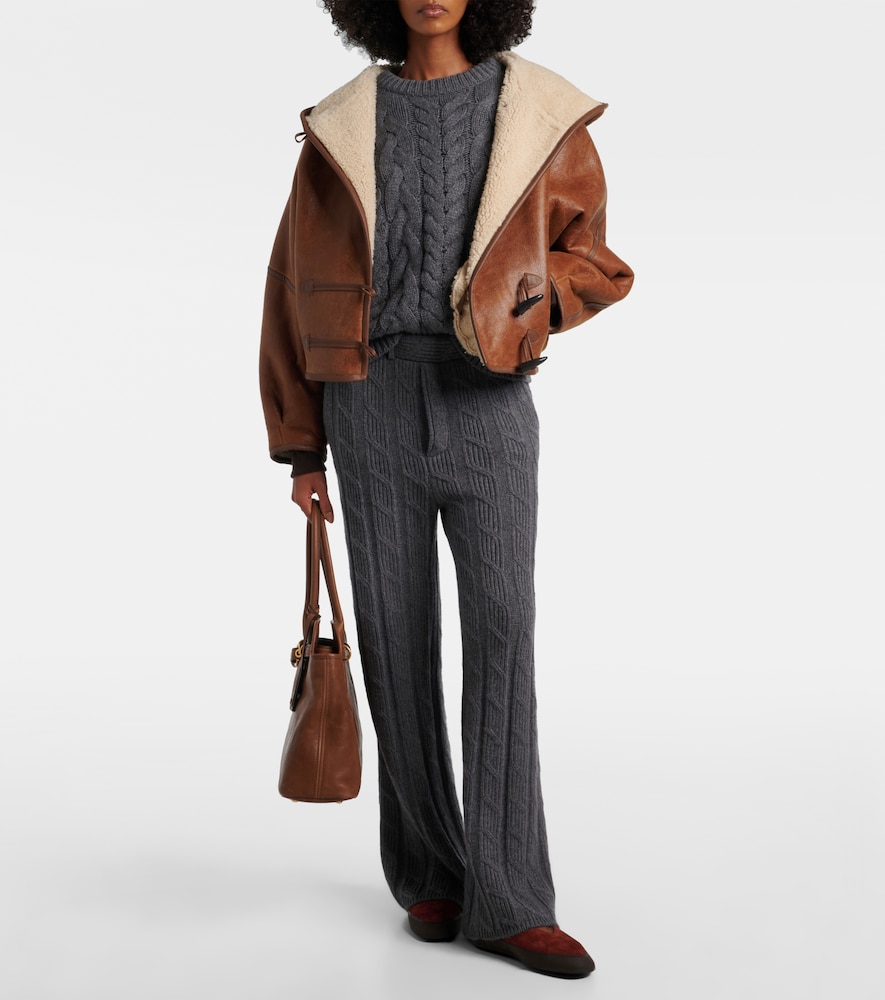 Le Monde Béryl Apres Ski Shearling-Lined Flats
