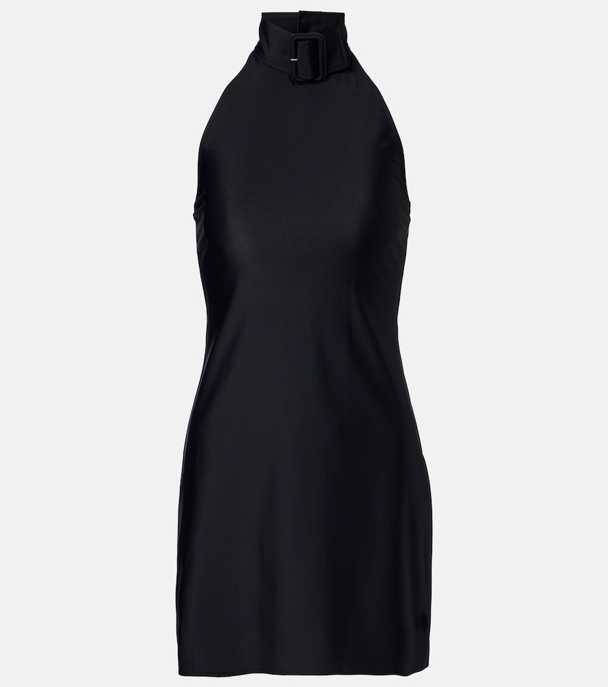 Courreges Courrèges Buckle-detail jersey minidress