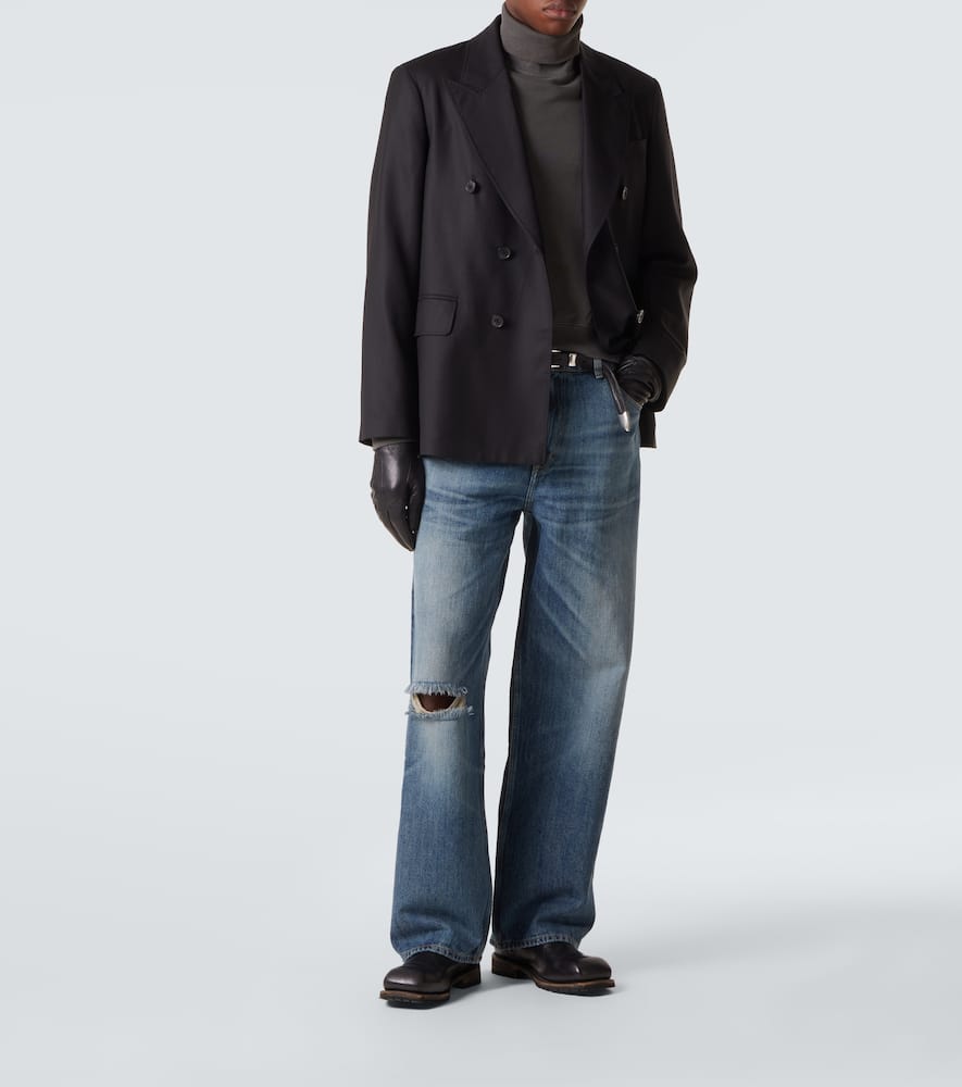 Our Legacy Vast Cut High-rise Wide-leg Jeans In Blue